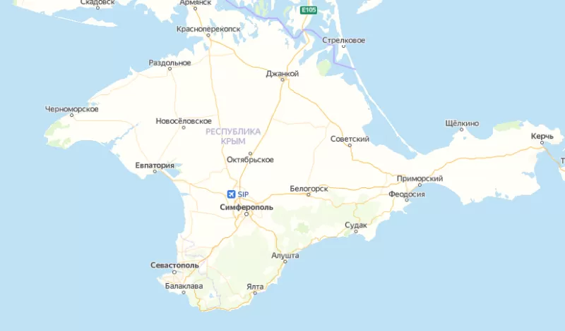 Зоны покрытия на карте Крыма в Лангепас 