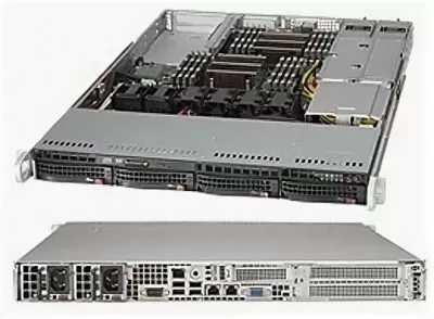 Платформа SuperMicro SYS-6018R-TDW 3.5" С612 1G 2P 1x600W 