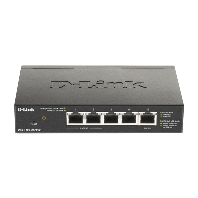 Коммутатор D-Link EasySmart DGS-1100-05PDV2/A1A 
